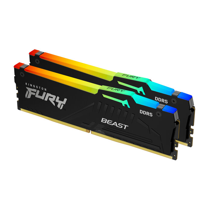 Kingston Kingston Technology FURY Beast 64GB 5600MT/s DDR5 CL40 DIMM (set van 2) RGB