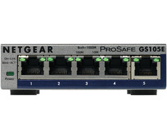 Netgear NETGEAR ProSAFE Unmanaged Plus Switch - GS105E - 5 Gigabit Ethernet poorten
