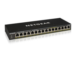 Netgear NETGEAR GS316PP Unmanaged Gigabit Ethernet (10/100/1000) Power over Ethernet (PoE) Zwart