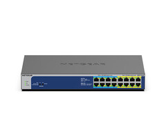 Netgear NETGEAR GS516UP Unmanaged Gigabit Ethernet (10/100/1000) Power over Ethernet (PoE) Grijs