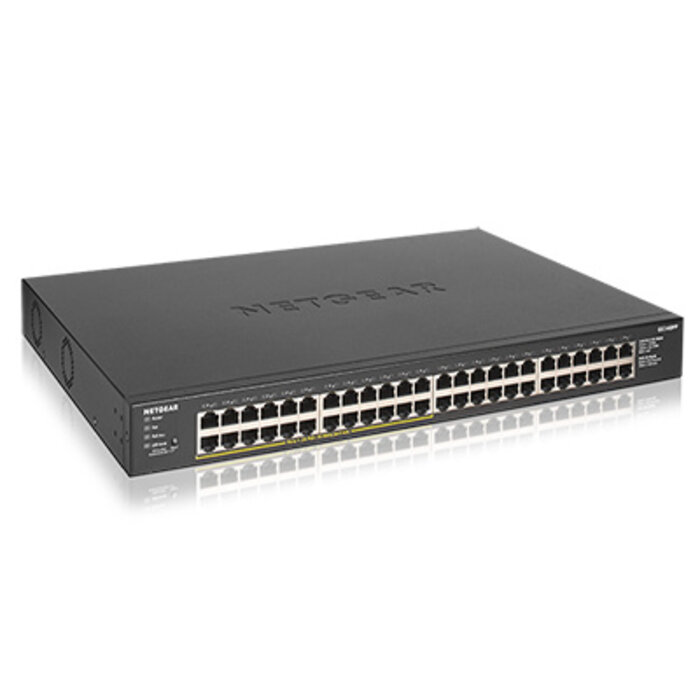 Netgear NETGEAR GS348PP Unmanaged Gigabit Ethernet (10/100/1000) Power over Ethernet (PoE) Zwart
