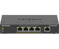 Netgear NETGEAR 5-Port Gigabit Ethernet High-Power PoE+ Plus Switch (GS305EPP)