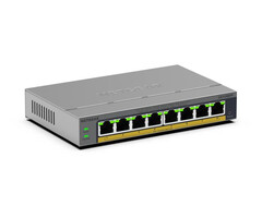 Netgear NETGEAR GS108EPP Unmanaged Gigabit Ethernet (10/100/1000) Power over Ethernet (PoE) Bureaublad-/wandmontage Grijs