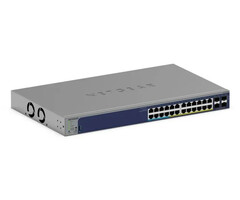 Netgear NETGEAR GS728TXUP Managed Gigabit Ethernet (10/100/1000) Power over Ethernet (PoE) 1U Grijs