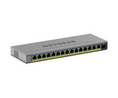 Netgear NETGEAR GS116EPP Managed L2/L3 Gigabit Ethernet (10/100/1000) Power over Ethernet (PoE) Grijs