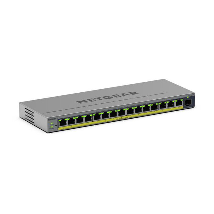 Netgear NETGEAR GS116EPP Managed L2/L3 Gigabit Ethernet (10/100/1000) Power over Ethernet (PoE) Grijs
