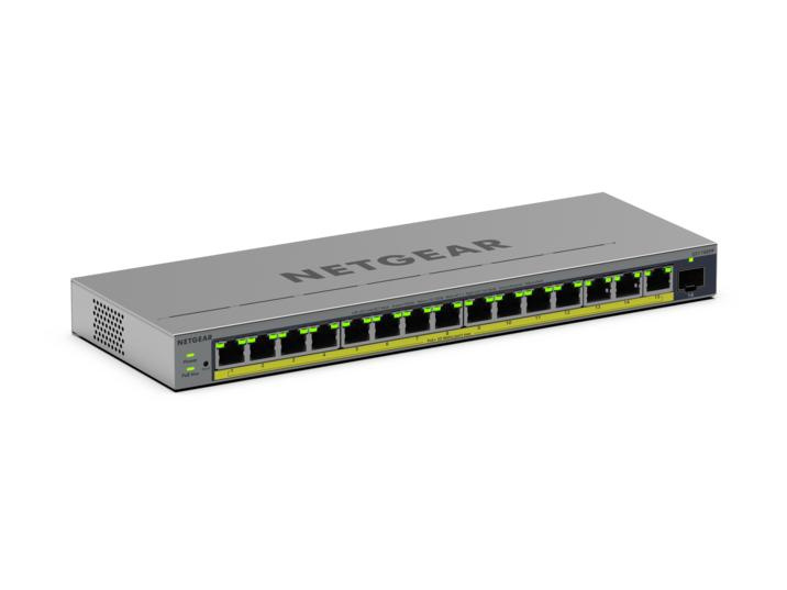 Netgear NETGEAR GS116EPP Managed L2/L3 Gigabit Ethernet (10/100/1000) Power over Ethernet (PoE) Grijs