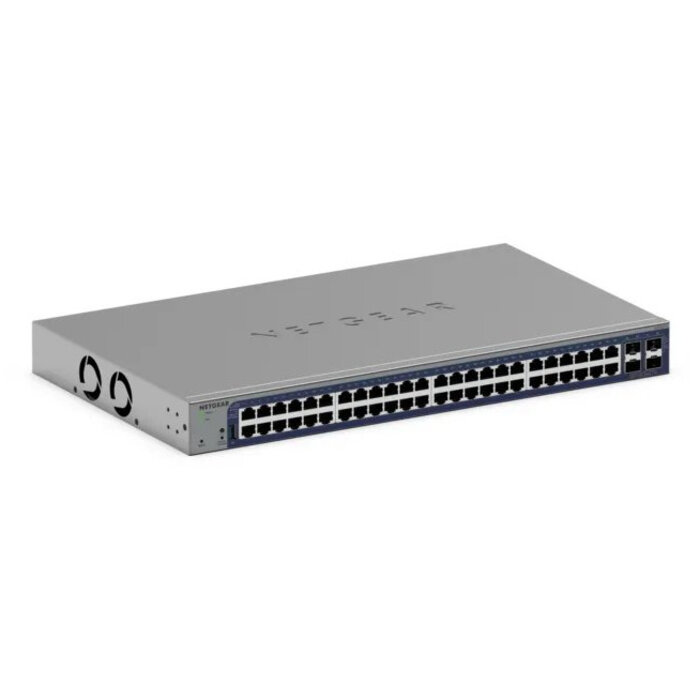 Netgear NETGEAR GS752TXUP Managed Gigabit Ethernet (10/100/1000) Power over Ethernet (PoE) 1U Grijs