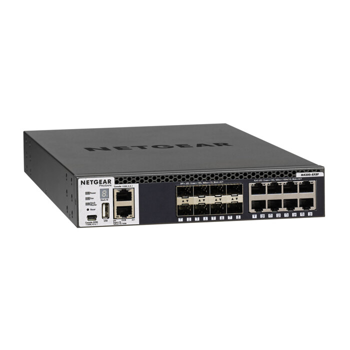 Netgear NETGEAR M4300-8X8F Managed L3 10G Ethernet (100/1000/10000) 1U Zwart