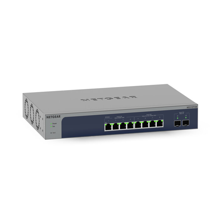 Netgear NETGEAR MS510TXM netwerk-switch Managed L2/L3/L4 10G Ethernet (100/1000/10000) Grijs, Blauw