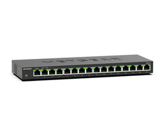Netgear NETGEAR GS316 Unmanaged L2 Gigabit Ethernet (10/100/1000) Zwart