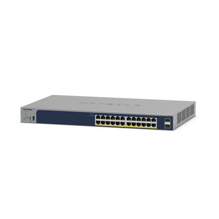 Netgear NETGEAR GS724TPv3 Managed L2 Gigabit Ethernet (10/100/1000) Power over Ethernet (PoE) Grijs