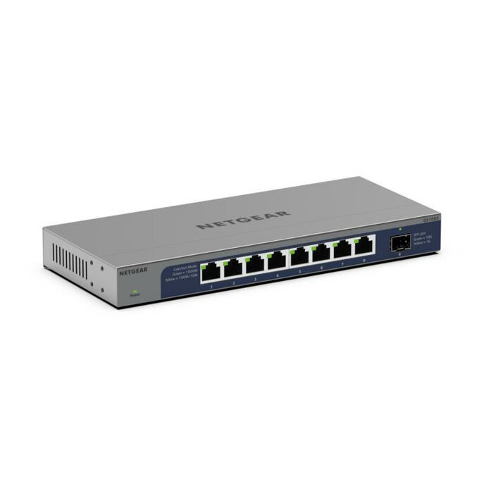 Netgear NETGEAR GS108X Unmanaged L2 Gigabit Ethernet (10/100/1000) Grijs