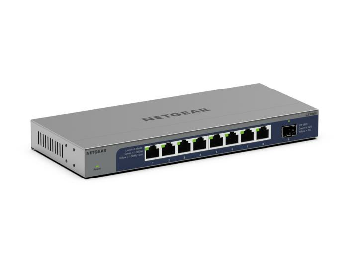 Netgear NETGEAR GS108X Unmanaged L2 Gigabit Ethernet (10/100/1000) Grijs
