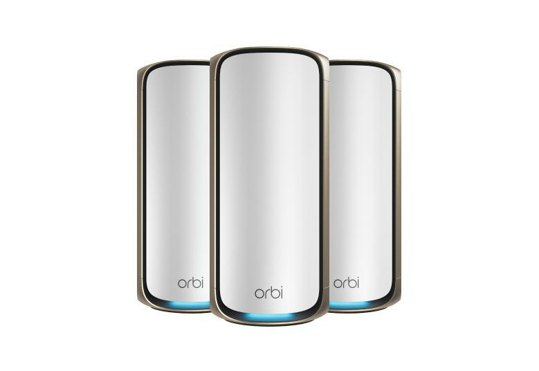 Netgear NETGEAR Orbi 970 Series Quad-Band WiFi 7, 3-Pack Quad-band (2.4 GHz / 5 GHz-1 / 5 GHz-2 / 6 GHz) Wi-Fi 6 (802.11ax) Grijs Intern