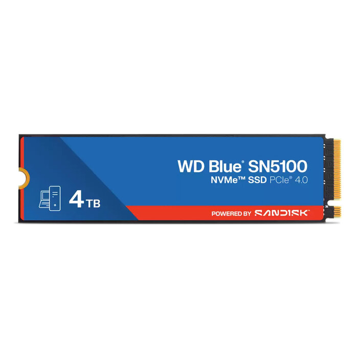 Western Digital Western Digital WD Blue SN5100 4 TB M.2 PCI Express 4.0 NVMe QLC 3D NAND