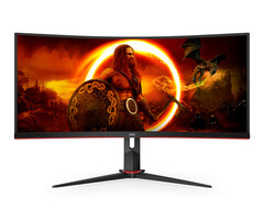AOC AOC G2 CU34G2XP computer monitor 86,4 cm (34") 3440 x 1440 Pixels UltraWide Quad HD LED Zwart, Rood