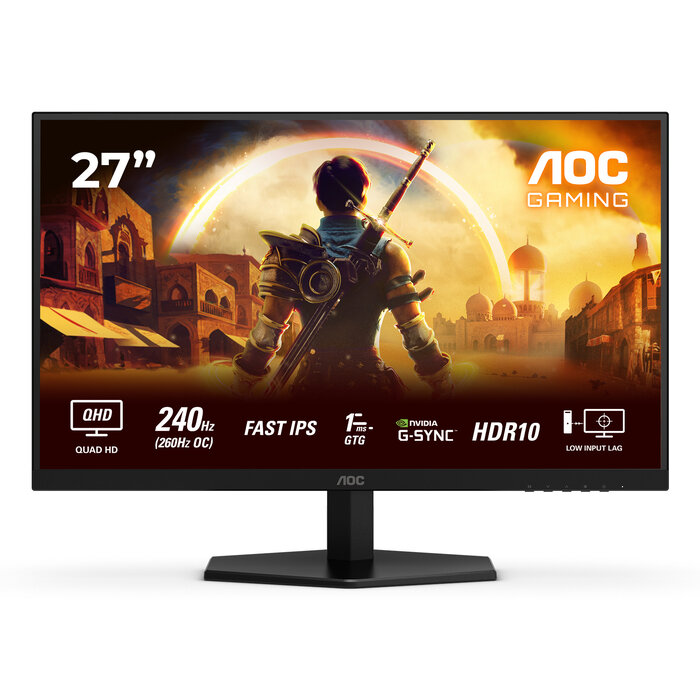 AOC AOC G4 Q27G42ZE computer monitor 68,6 cm (27") 2560 x 1440 Pixels Quad HD LCD Zwart, Rood