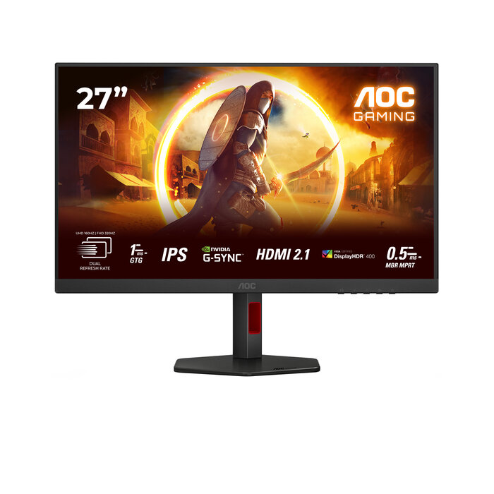 AOC AOC G4 U27G4R computer monitor 68,6 cm (27") 3840 x 2160 Pixels 4K Ultra HD LED Zwart, Rood