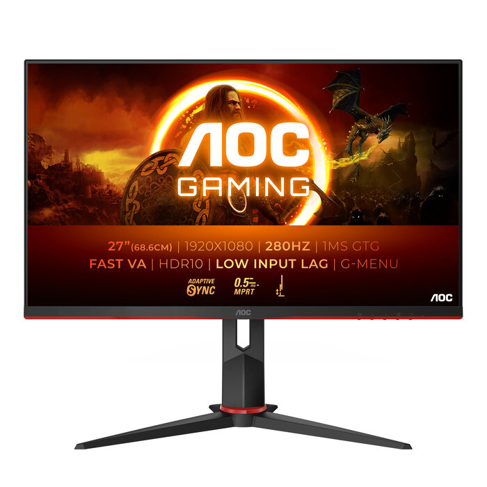 AOC AOC G2 27G2ZN3/BK computer monitor 68,6 cm (27") 1920 x 1080 Pixels Full HD LCD Zwart, Rood