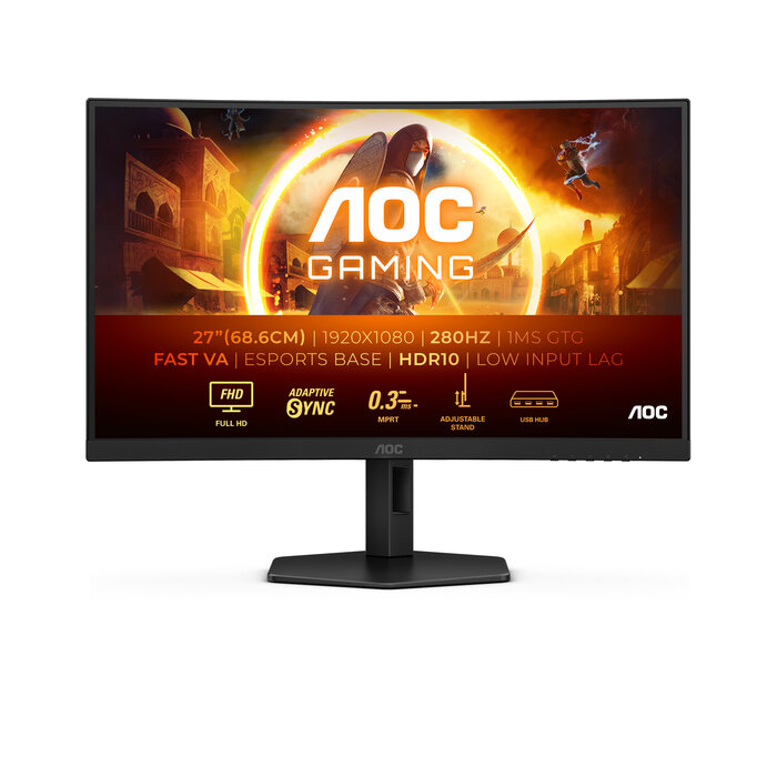 AOC AOC G4 C27G4ZXU computer monitor 68,6 cm (27") 1920 x 1080 Pixels Full HD LED Zwart