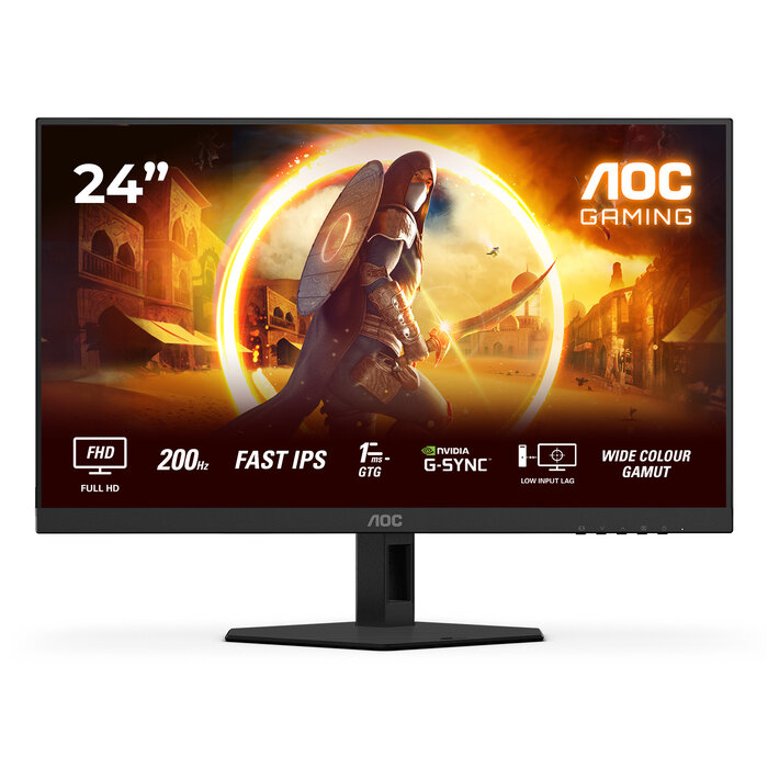 AOC AOC G4 24G4HRE computer monitor 60,5 cm (23.8") 1920 x 1080 Pixels Full HD LED Zwart, Rood