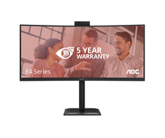 AOC AOC E4 CU34E4CW computer monitor 86,4 cm (34") 3440 x 1440 Pixels UltraWide Quad HD LED Zwart