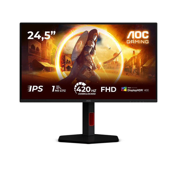 AOC AOC G4 25G4KUR computer monitor 62,2 cm (24.5") 1920 x 1080 Pixels Full HD LED Zwart, Rood