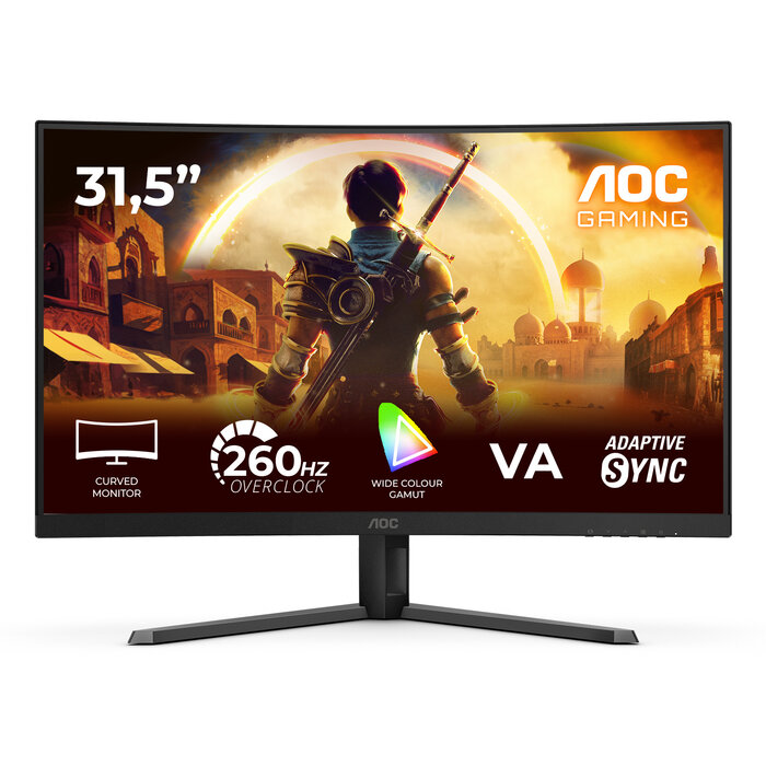 AOC AOC G4 C32G42ZE computer monitor 80 cm (31.5") 1920 x 1080 Pixels Full HD LED Zwart, Rood