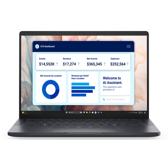 Dell DELL Pro 13 Premium PA13250 Copilot+ PC Intel Core Ultra 7 266V Laptop 33,8 cm (13.3") Full HD+ 16 GB LPDDR5x-SDRAM 512 GB SSD Wi-Fi 7 (802.11be) Windows 11 Pro US International Grijs