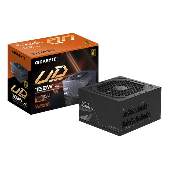Gigabyte GIGABYTE UD750GM PG5 V2 power supply unit 750 W 20+4 pin ATX ATX Zwart