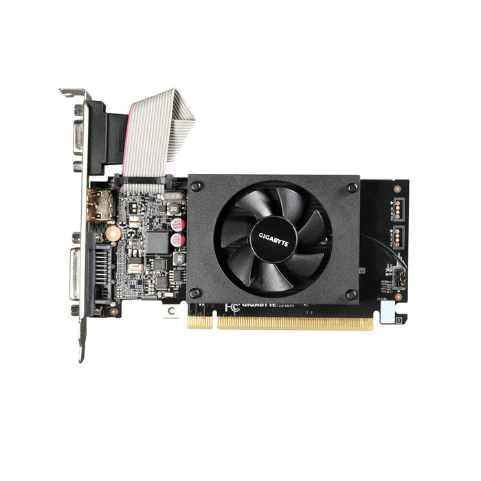Gigabyte GIGABYTE GV-N710D3-2GL videokaart NVIDIA GeForce GT 710 2 GB GDDR3