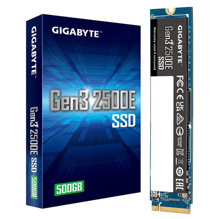 Gigabyte GIGABYTE Gen3 2500E SSD 500GB M.2 PCI Express 3.0 NVMe