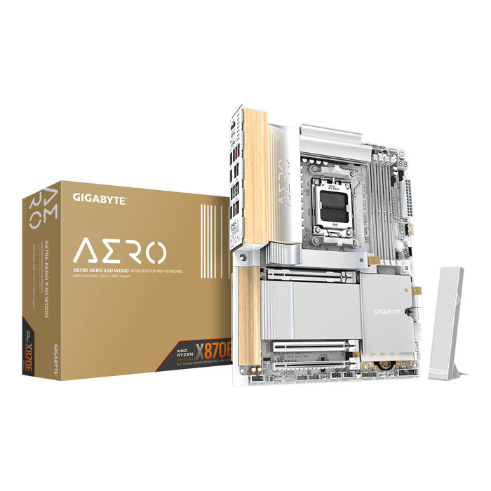 Gigabyte GIGABYTE X870E AERO X3D WOOD AMD X870E Socket AM5 ATX