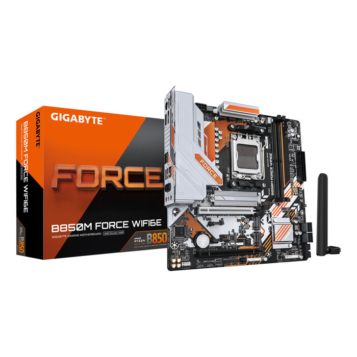 Gigabyte GIGABYTE B850M FORCE WIFI6E AMD B850 Socket AM5 micro ATX