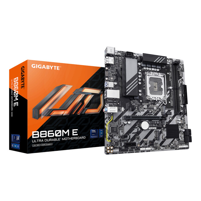Gigabyte GIGABYTE B860M E moederbord Intel B860 LGA 1851 (Socket V1) micro ATX