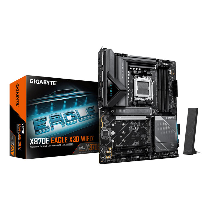 Gigabyte GIGABYTE X870E EAGLE X3D WIFI7 AMD X870E Socket AM5 ATX