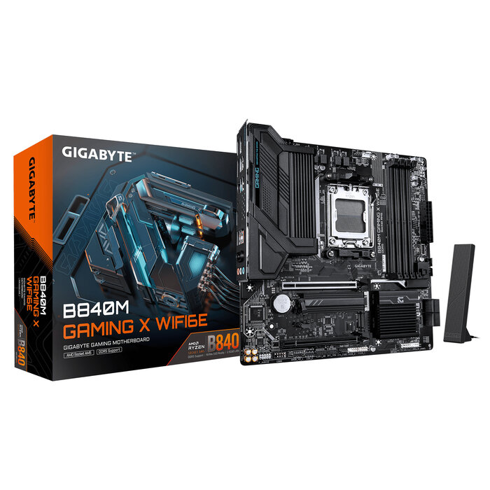 Gigabyte GIGABYTE B840M GAMING X WIFI6E AMD B840 Socket AM5 micro ATX