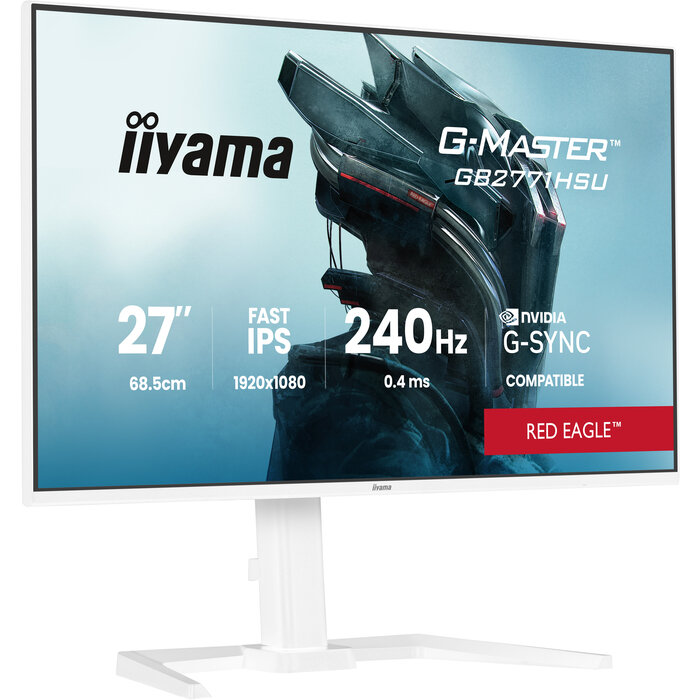 iiyama iiyama G-MASTER GB2771HSU-W1 computer monitor 68,6 cm (27") 1920 x 1080 Pixels Full HD LCD Wit