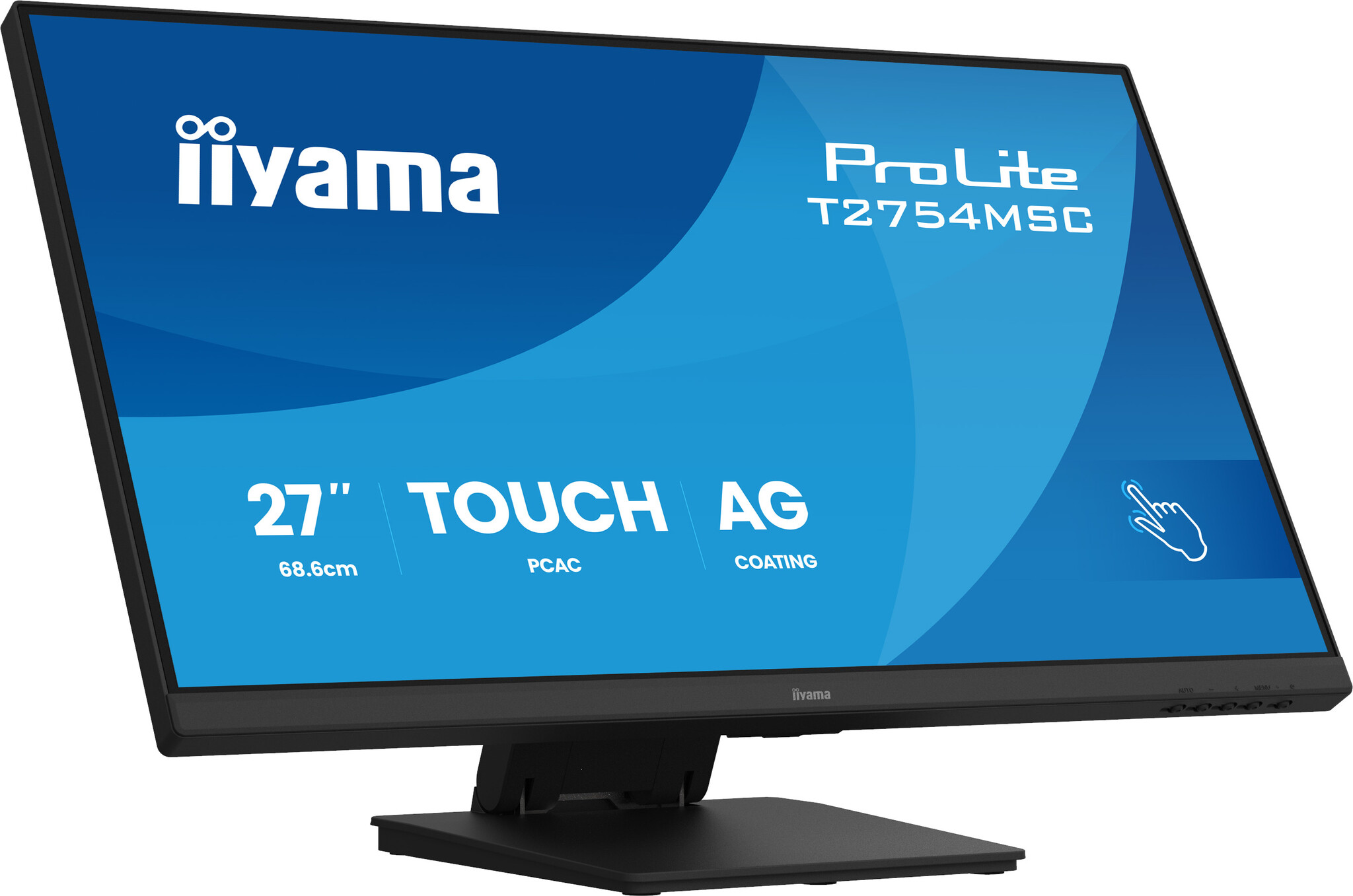 iiyama iiyama ProLite T2754MSC-B2AG computer monitor 68,6 cm (27") 1920 x 1080 Pixels Full HD LED Touchscreen Multi-gebruiker Zwart
