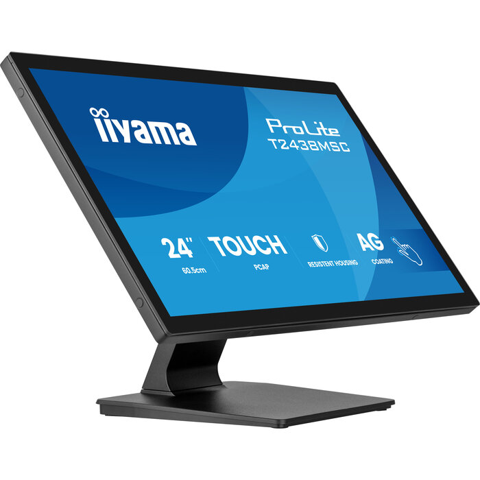 iiyama iiyama ProLite T2438MSC-B2 computer monitor 60,5 cm (23.8") 1920 x 1080 Pixels Full HD LED Touchscreen Zwart