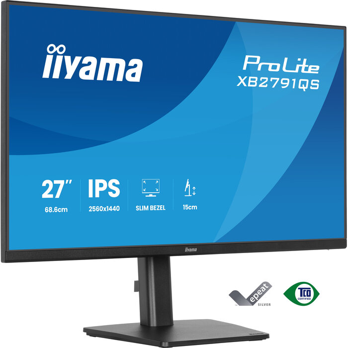 iiyama iiyama ProLite XB2791QS-B1 computer monitor 68,6 cm (27") 2560 x 1440 Pixels Quad HD LED Zwart