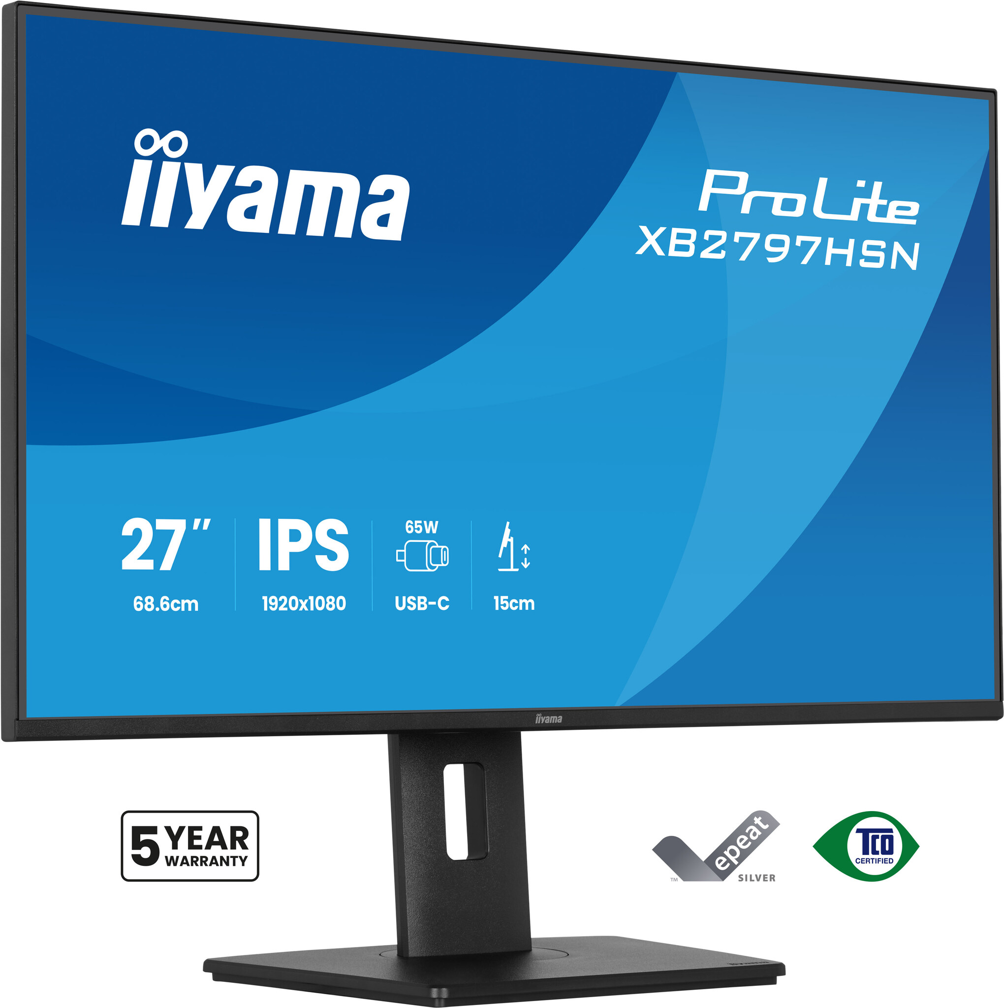 iiyama iiyama ProLite XB2797HSN-B1 computer monitor 68,6 cm (27") 1920 x 1080 Pixels Full HD LCD Zwart