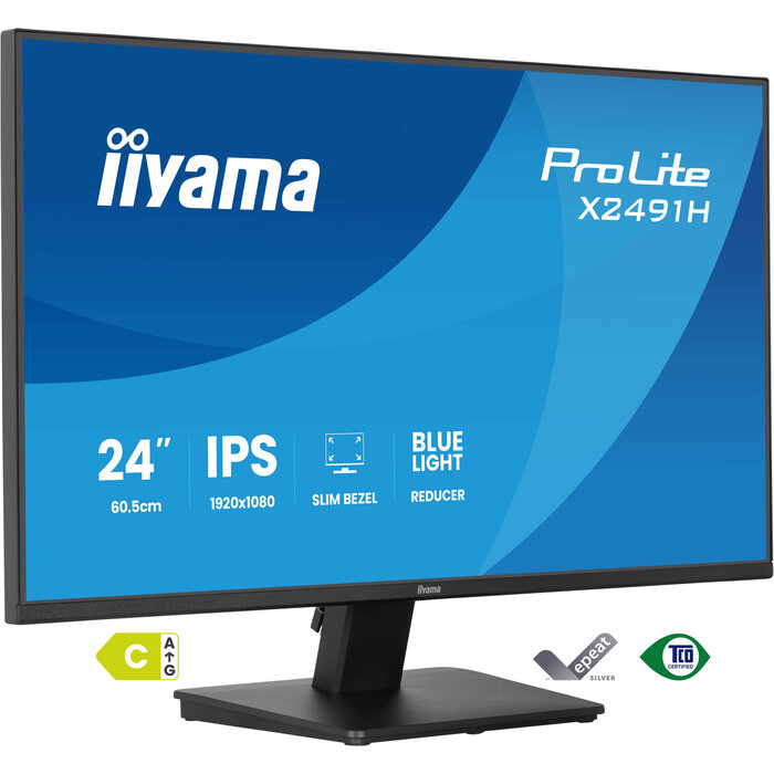 iiyama iiyama ProLite X2491H-B1 computer monitor 60,5 cm (23.8") 1920 x 1080 Pixels Full HD LCD Zwart