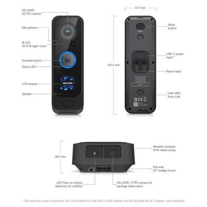 Ubiquiti Ubiquiti UniFi Protect G4 Doorbell Pro