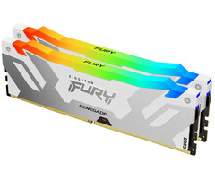 Kingston Kingston Technology FURY 64GB 6400MT/s DDR5 CL32 DIMM (set van 2) Renegade RGB White XMP