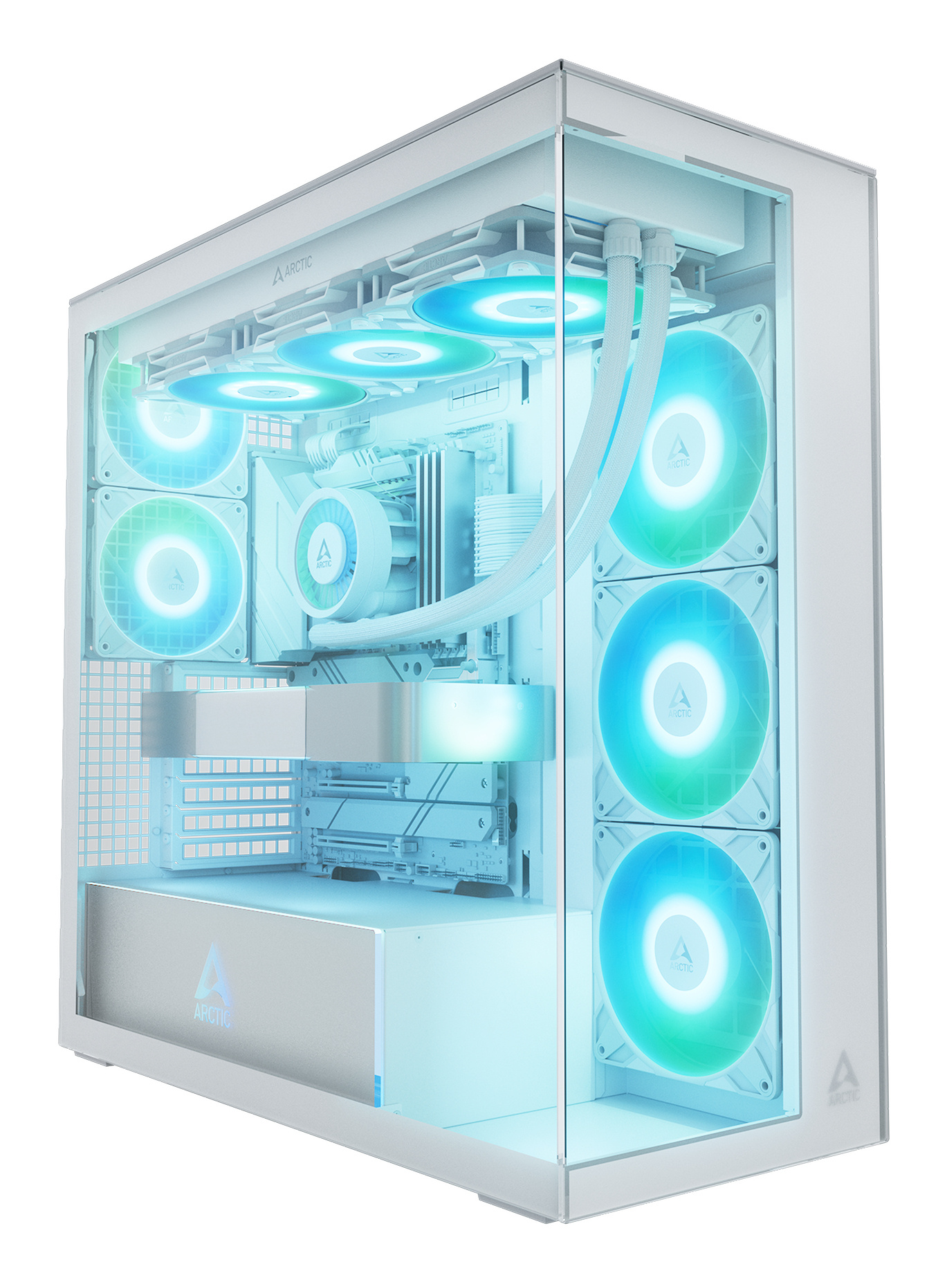 Arctic ARCTIC Xtender White (Clear Glass) Midi Tower Wit
