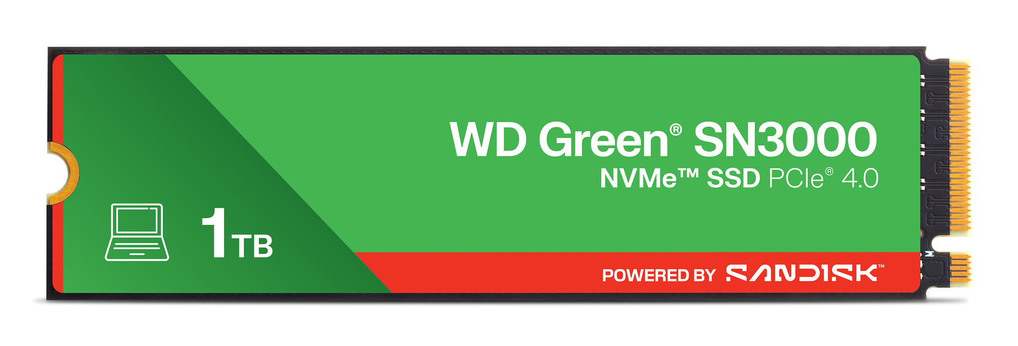 Western Digital Western Digital Green WD SN3000 NVMe 1 TB M.2 PCI Express 4.0 QLC 3D NAND