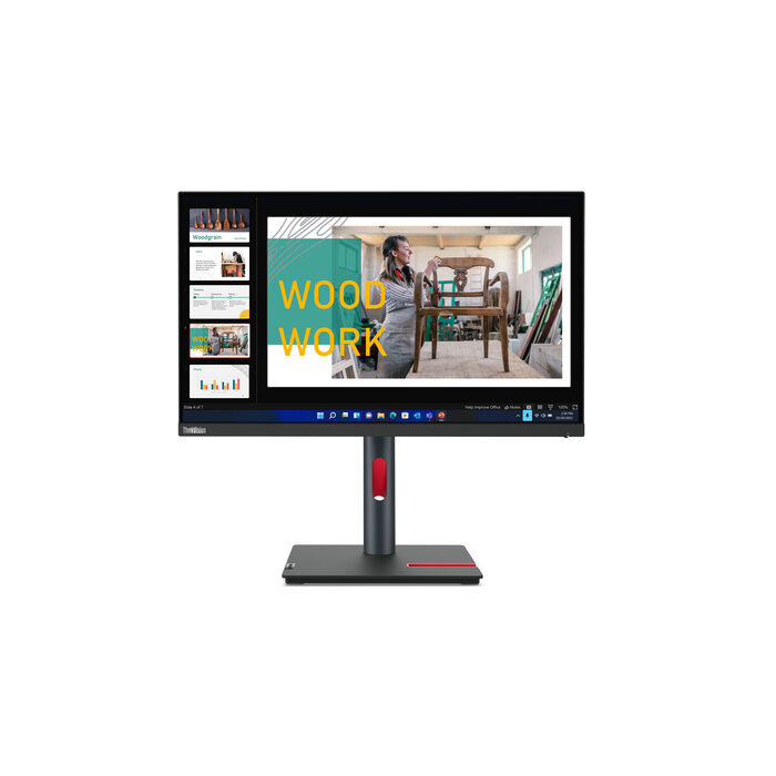 Lenovo Lenovo ThinkVision P24q-30 computer monitor 60,5 cm (23.8") 2560 x 1440 Pixels Quad HD LED Zwart