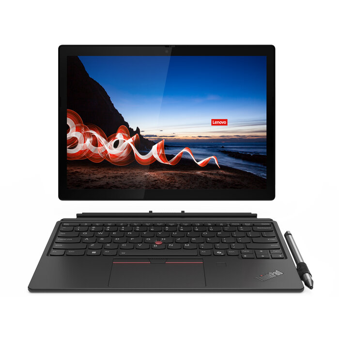Lenovo Lenovo ThinkPad X12 Detachable Gen 2 Intel Core Ultra 7 164U Hybride (2-in-1) 31,2 cm (12.3") Touchscreen 32 GB LPDDR5x-SDRAM 512 GB SSD Wi-Fi 6E (802.11ax) Windows 11 Pro Engels Zwart